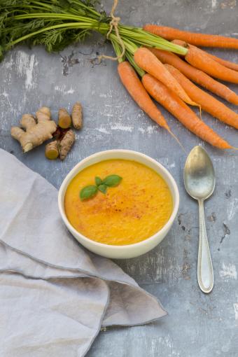 Sopa de jengibre y zanahoria