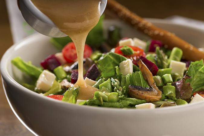 ensalada con vinagreta