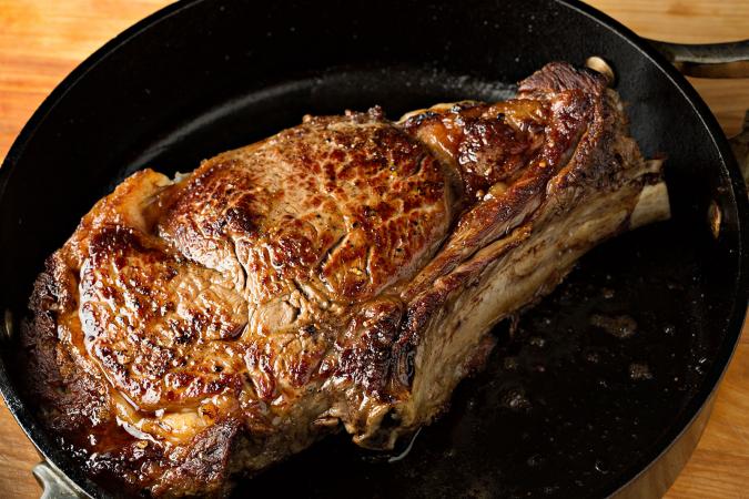 Imagen de un jugoso chuletón