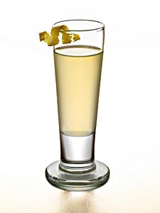 Tall shot of limoncello