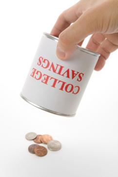 College Savings Can with Coins