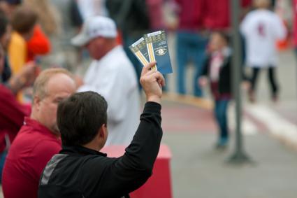 Man Tries To Sell Game Tickets