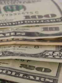 A stack of money.