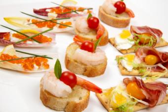 assorted canapés