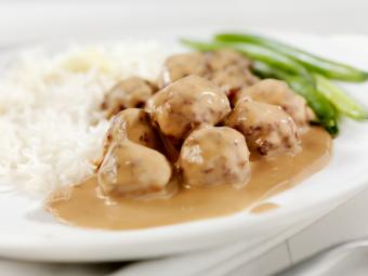 Swedish meatball dinner