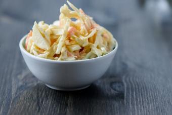 small bowl of KFC-style coleslaw