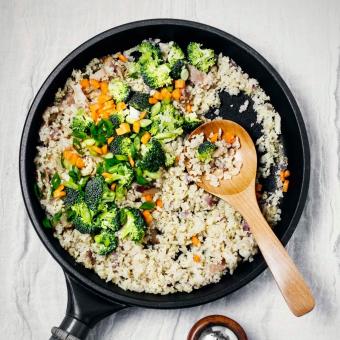 Fried rice with veggies