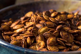 Homemade Roasted Spicy Pumpkin Seeds 