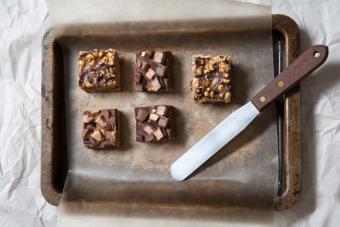 Candy-Bar Topped Shortbread