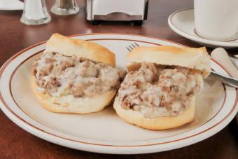 Chipped Beef on Biscuits