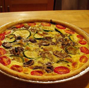 Eggless quiche