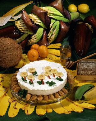 caramelized banana custard pie
