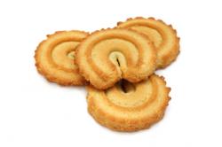 Butter cookies are light and delicious.