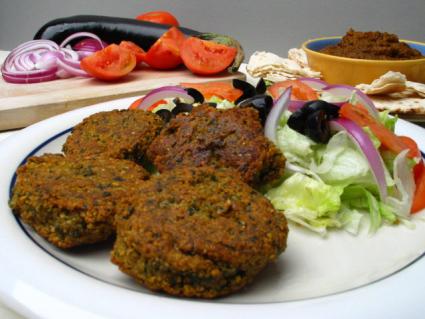 making falafel