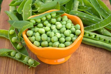 Freshly shelled peas