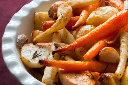 Roasted root vegetables