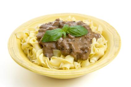 Beef stroganoff