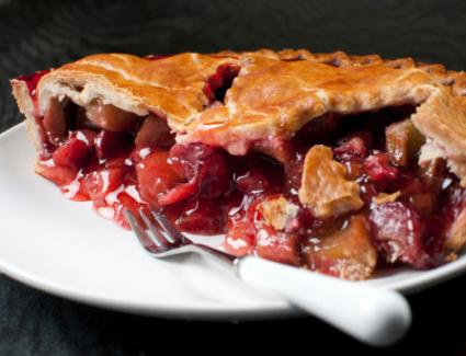 Strawberry rhubarb pie