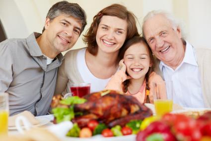 Happy family at Thanksgiving; © Dmitriy Shironosov | Dreamstime.com