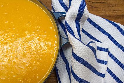 Acorn squash and apple soup