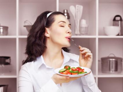 Savoring the taste of food