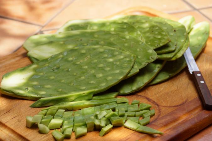 Cut nopales