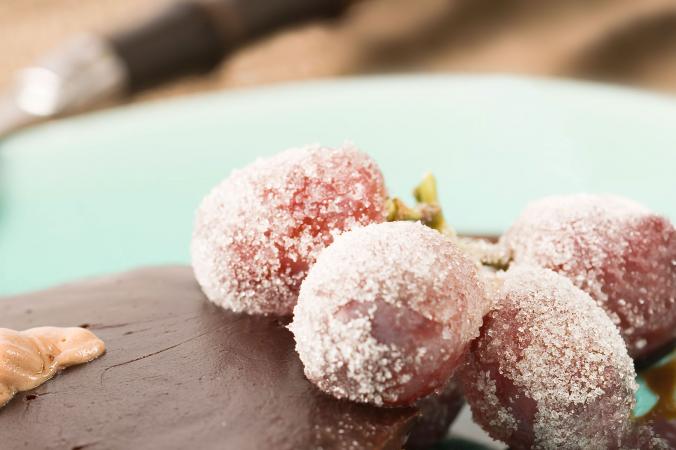 candied grapes