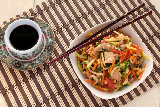 Chicken and Tri-Pepper Stir Fry
