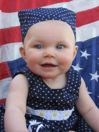 Patriotic baby