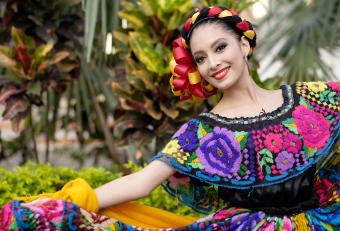 Xiutla dancer, folkloristic Mexican dancer