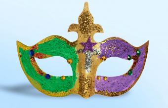 Handmade mardi gras mask