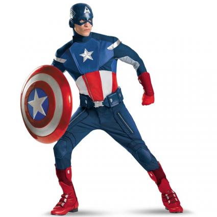 The Avengers Captain America adult costume, Image provided by BuyCostumes.com