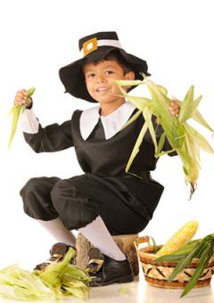 Boy in Pilgrim costume