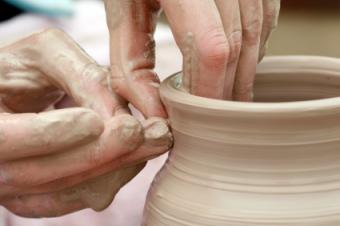working with clay