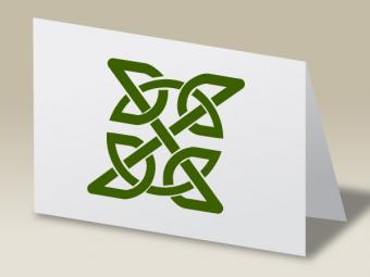 Celtic Knot notecard craft