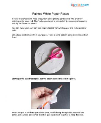 paper rose printable instructions