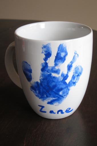 handprint mug