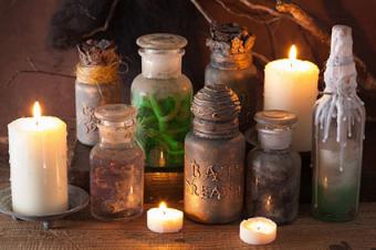 Potion bottles Halloween decoration