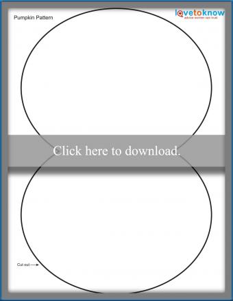Paper pumpkin PDF pattern