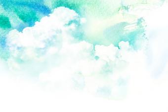 watercolor cloud design 