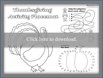 Printable Thanksgiving placemat 1