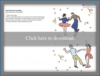 Dancers Happy New Year Card Design 2