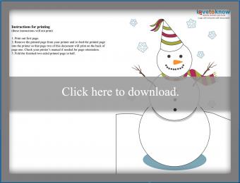 Snowman New Year's Card Design 3