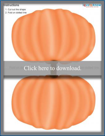 Halloween pumpkin card template