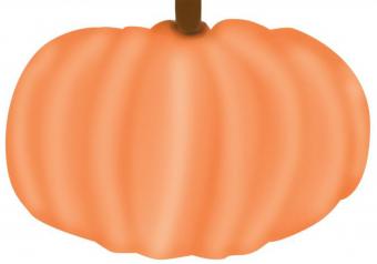 Halloween pumpkin greeting card