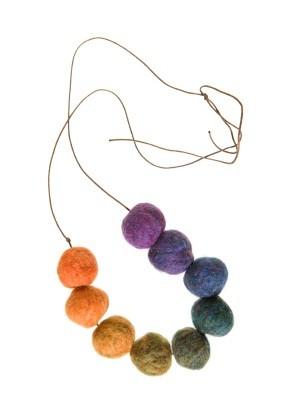 felted beads