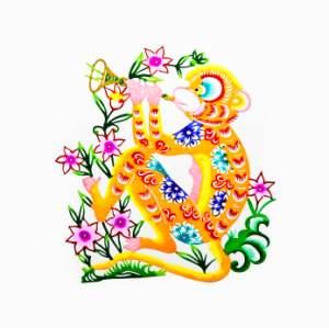 Chinese paper cutting of a tiger