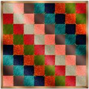 hand tied mini quilt