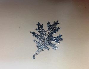 Metallic embossed stamp