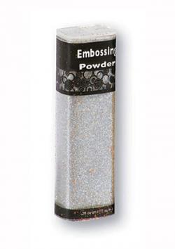 Silver glitter embossing powder at paperwishes.com